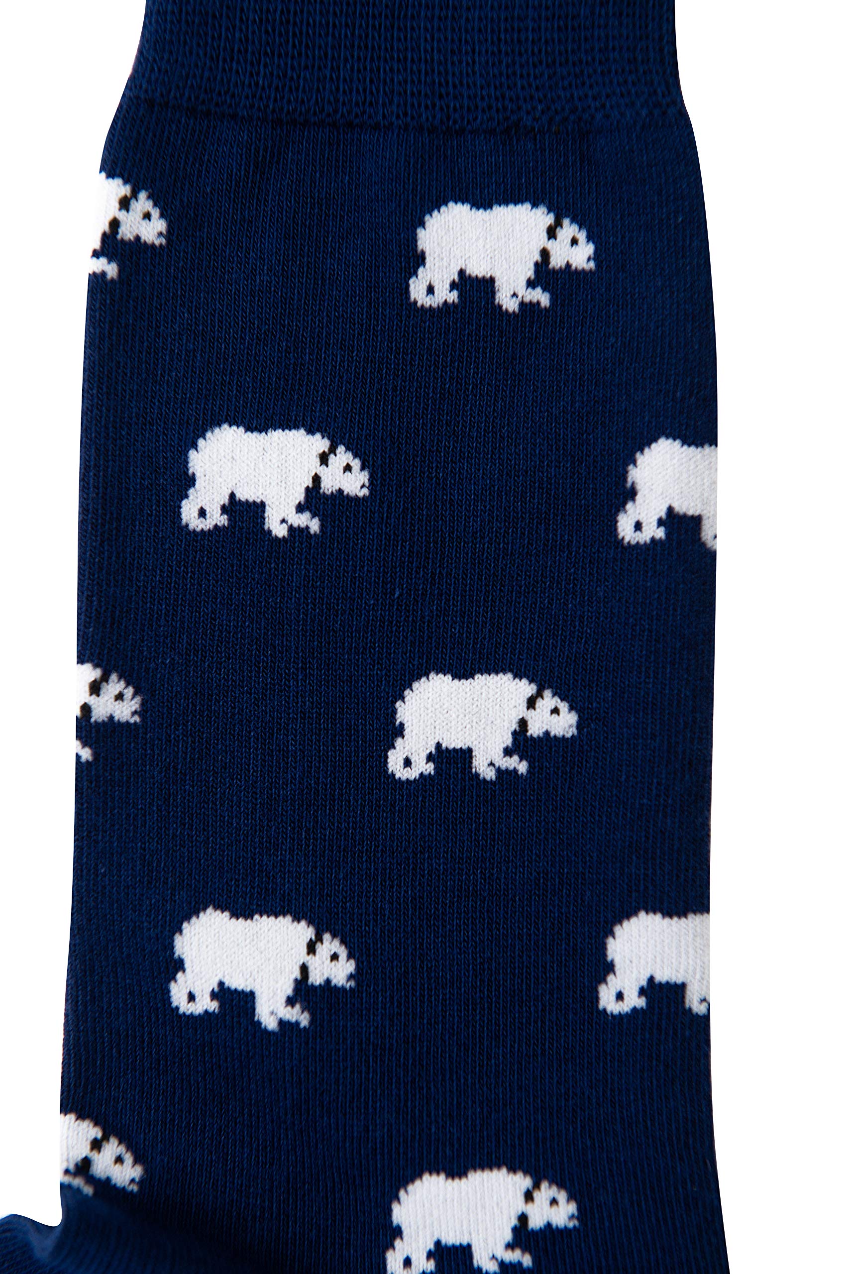 Polar Bear Socks for Him   Animal Lover Sock for Men   Gift for Him   Bears Cub   Work Socks for Him   Birthday Gift for Guys (Polar Bear)