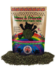 Mew & Friends Catnip - Grown in UK Premium Catnip 100% Organic Naturally Dried   Extra Strong Cat Nip   New 2024 Crop   Cat Toy   Cat Treat   Gift For Cat Lovers - 30g