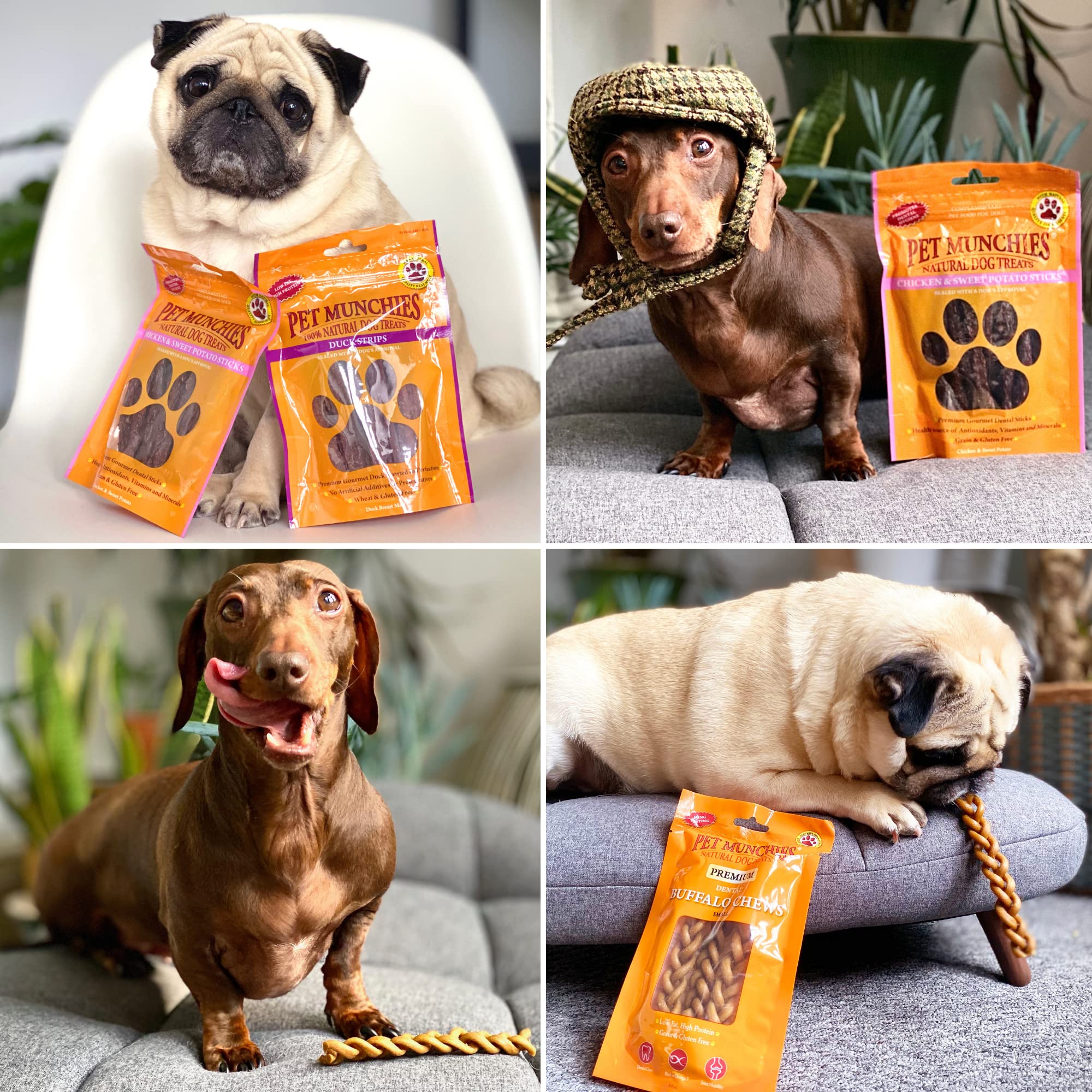 Pet Munchies Sushi Dog Training Treats, Oven Baked Tasty Bites with Natural Real Meat, Low in Fat 150g (Pack of 2)