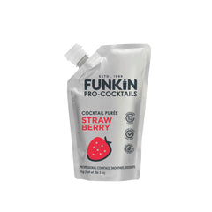 Funkin Pro Strawberry Puree for Cocktails, Cooking & Baking, Real Fruit Cocktail Ingredients, Puree Mixer 1 kg