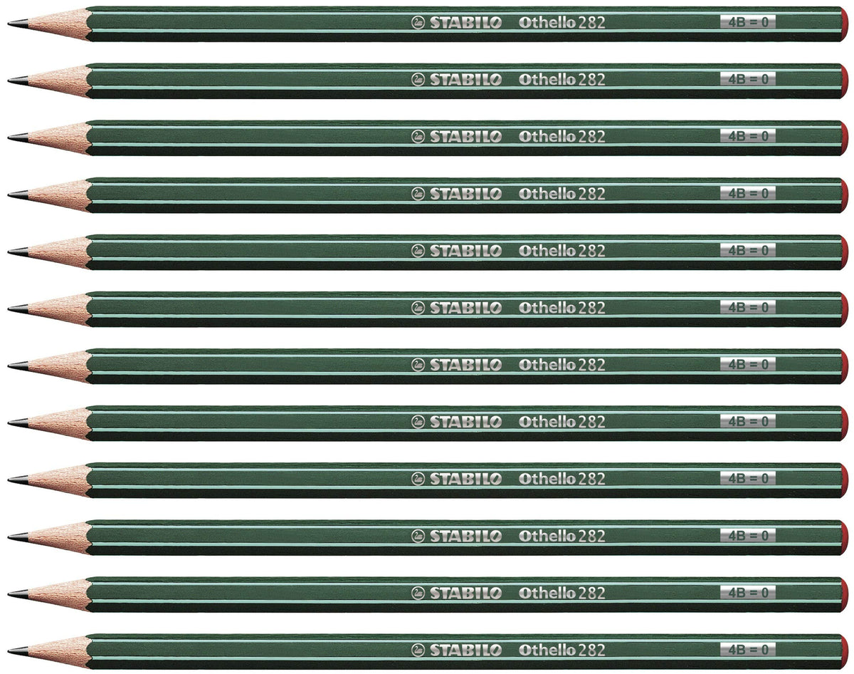 Graphite Pencil - STABILO Othello - Pack of 12 - 4B