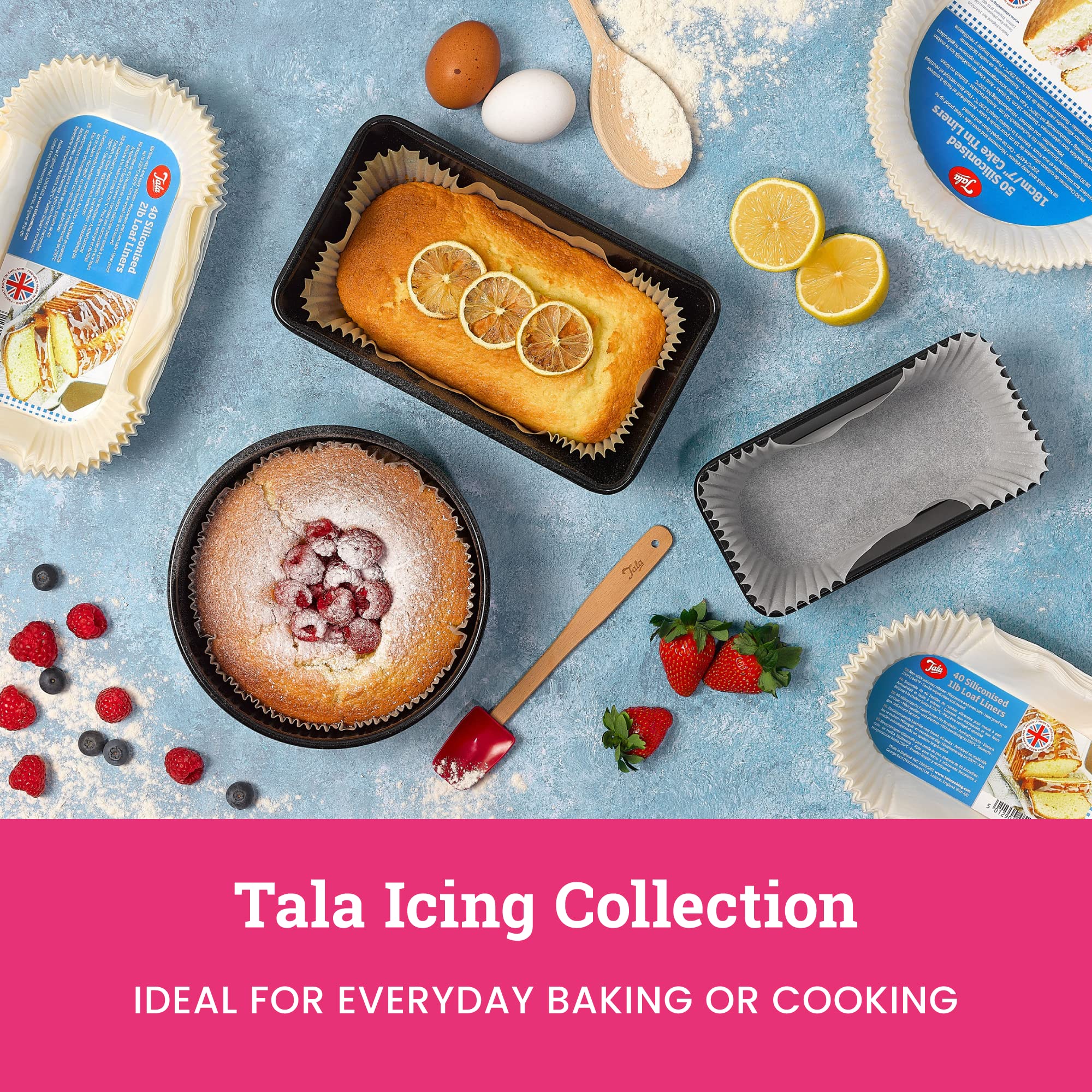 Tala 10 Reusable Icing Bags - Clear Piping Bags Disposable for Cakes, Cupcakes and Baking Piping Set Decorations - Fits Any Nozzle - Bakeware Accessories - 16.5 cm x 31 cm