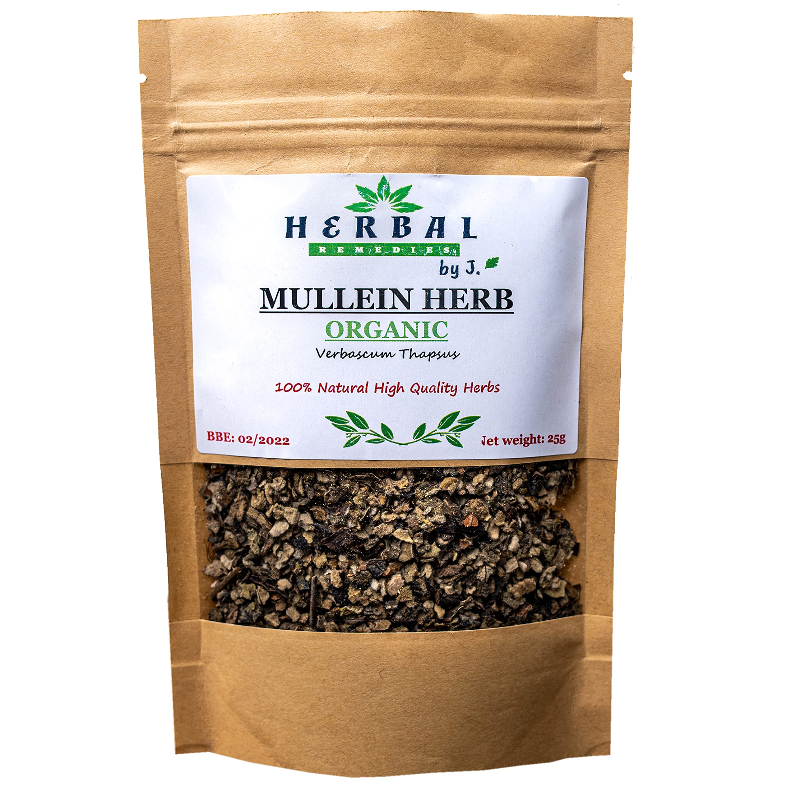 Mullein Leaf Tea Dried Leaves 50g - Detox Lungs/Verbascum - Herbal Remedies by J. - Dziewanna lisc