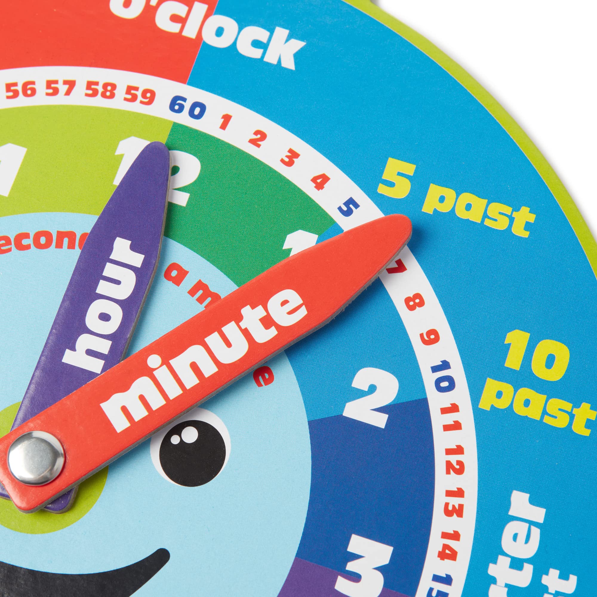 Morgan's Direct Early Learning Education Clock Moveable Hands Smiley Face Magnetic. - Easy to use and to learn for young children as well as durable and portable.