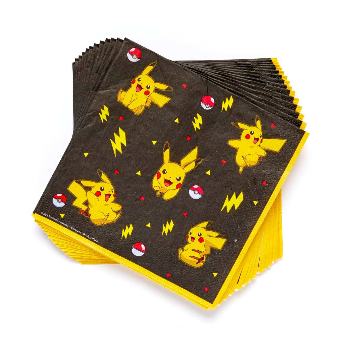 Amscan 9917107 - Pokémon Kids Birthday Party Luncheon Napkins - 16 Pack