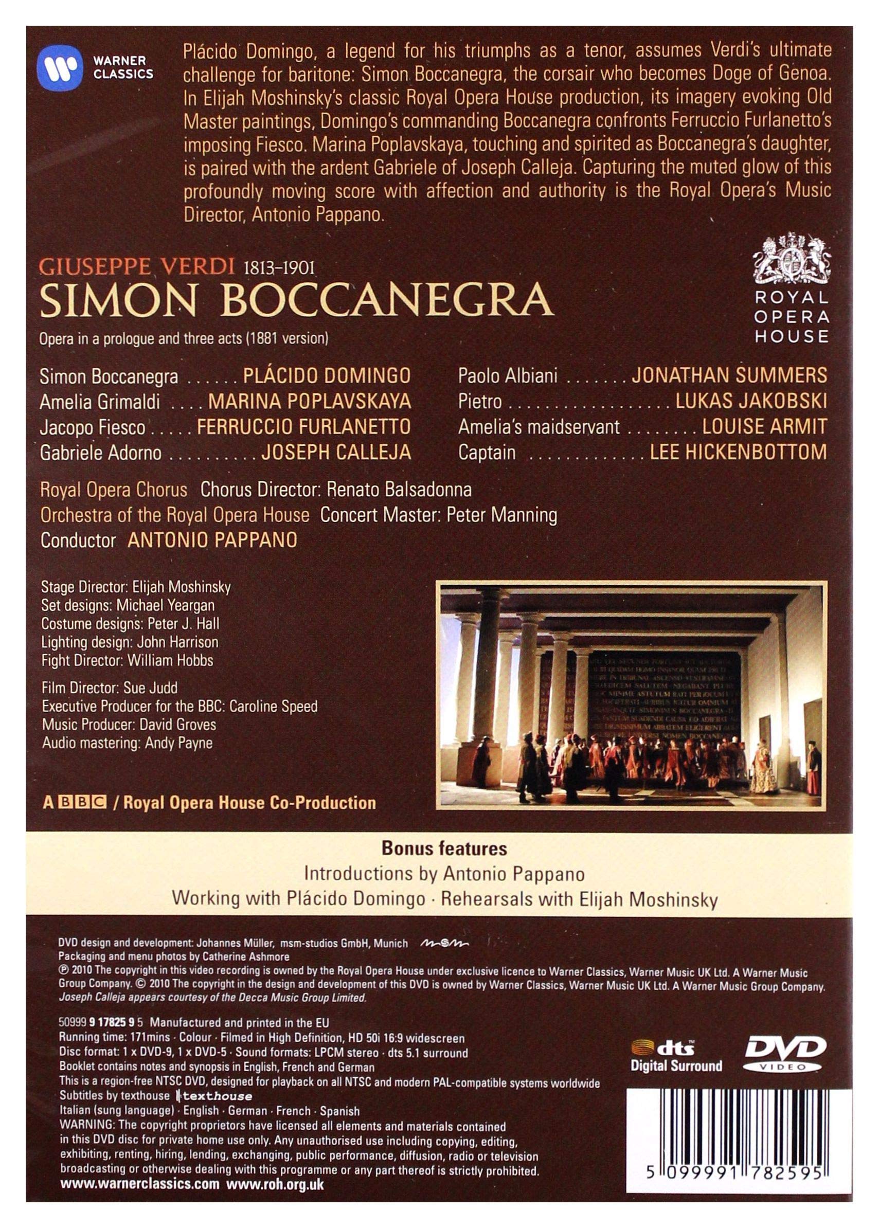 Verdi: Simon Boccanegra: Live from the Royal Opera House [2010] [DVD]