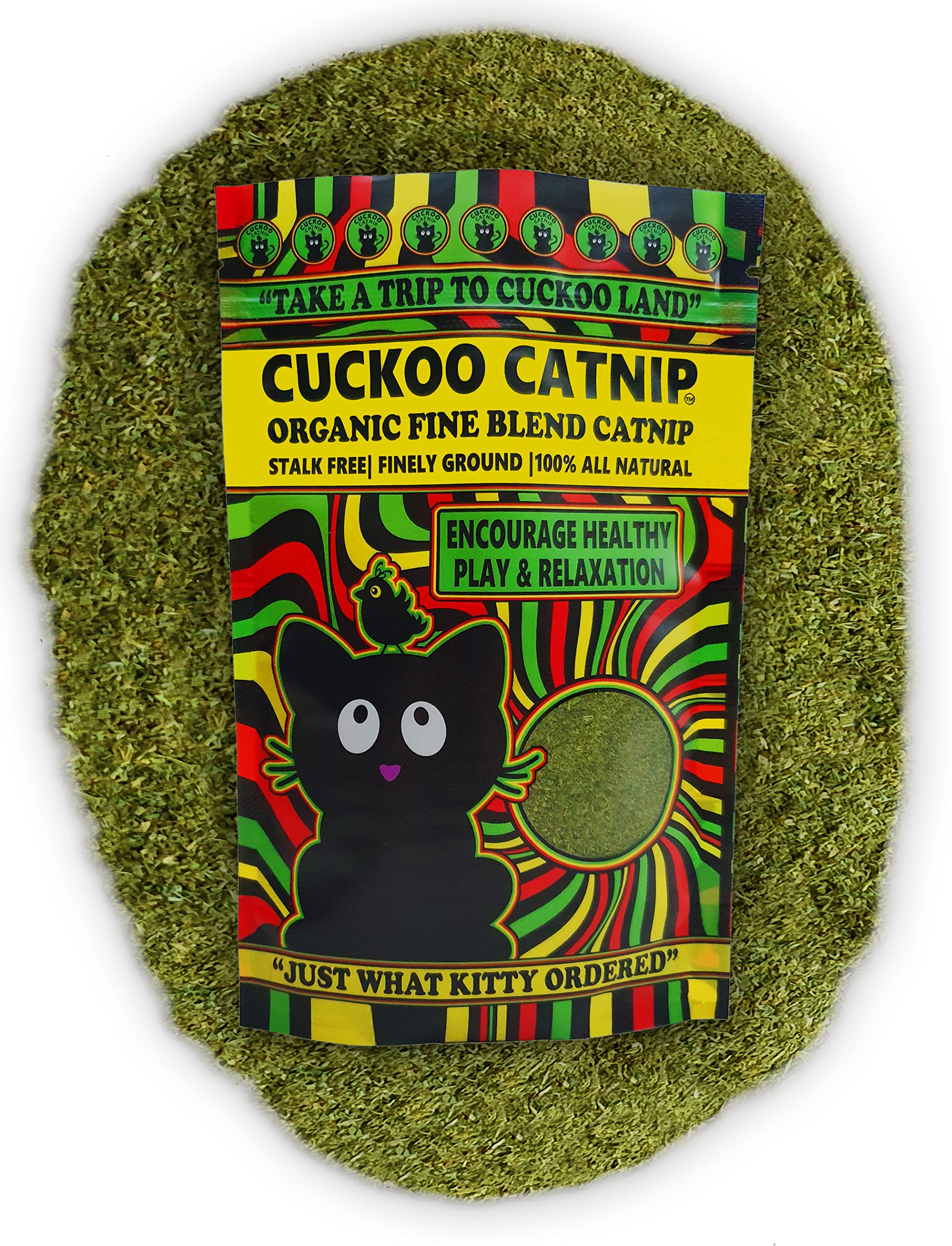 Cuckoo Catnip - Organic Fine Blend Cat Nip - Stalk Free 100% Natural