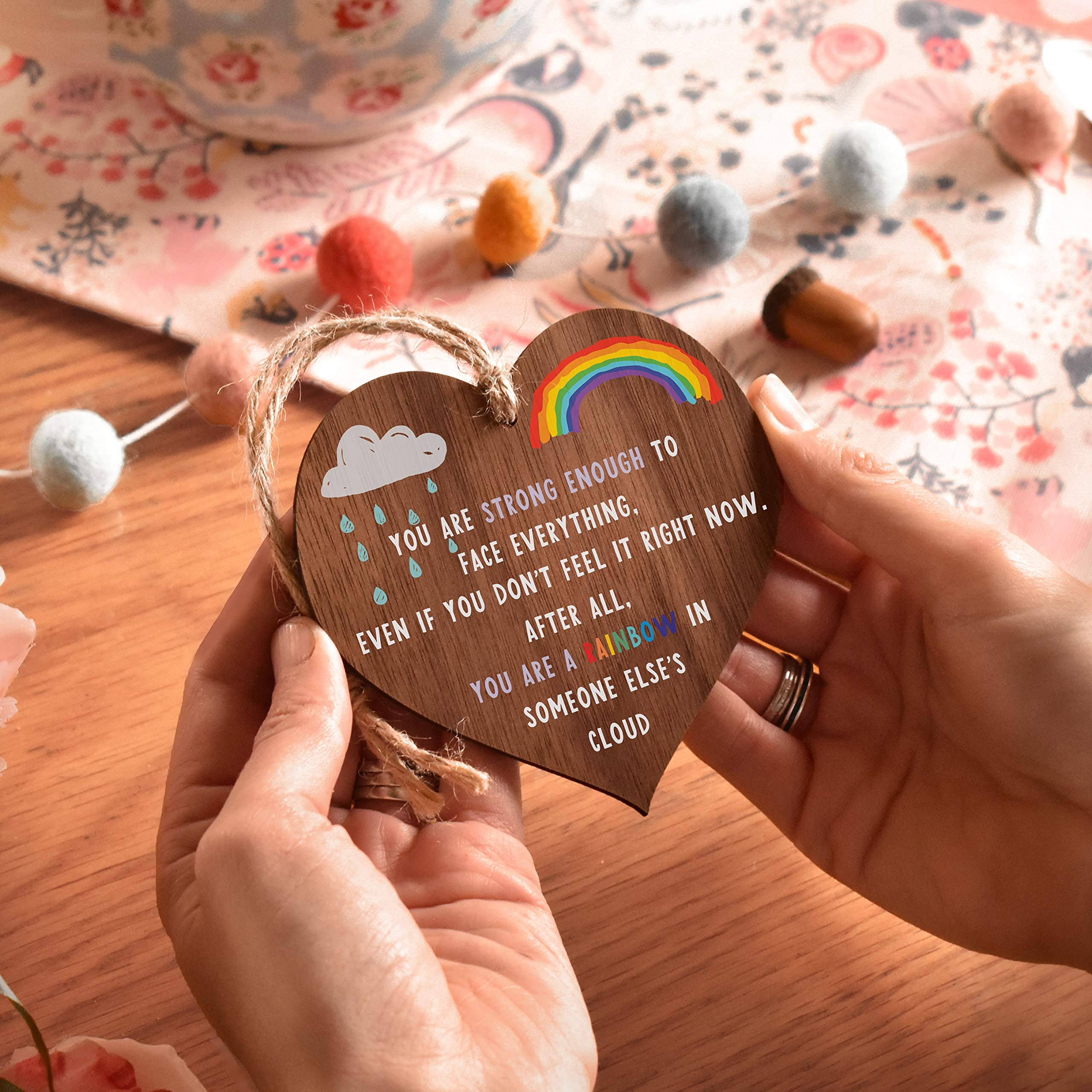 Rainbow gifts   Rainbow in someone else’s cloud   thinking of you - miss you gifts for best friend Keyworker   cheer up gifts   inspirational gifts for women