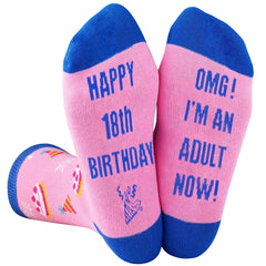 Belloxis 18th Birthday Gifts for Girls Socks Women 18 Birthday Gifts for Girls 18th Birthday Presents for Girls 18th Birthday Ideas Unusual 18th Birthday Gifts