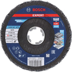 Bosch Accessories Professional 1 x Expert N475 SCM X-Lock Flap Disc (for Finishing Metal Surfaces, Diameter 115 mm, Very Fine, Angle Grinder Accessory)