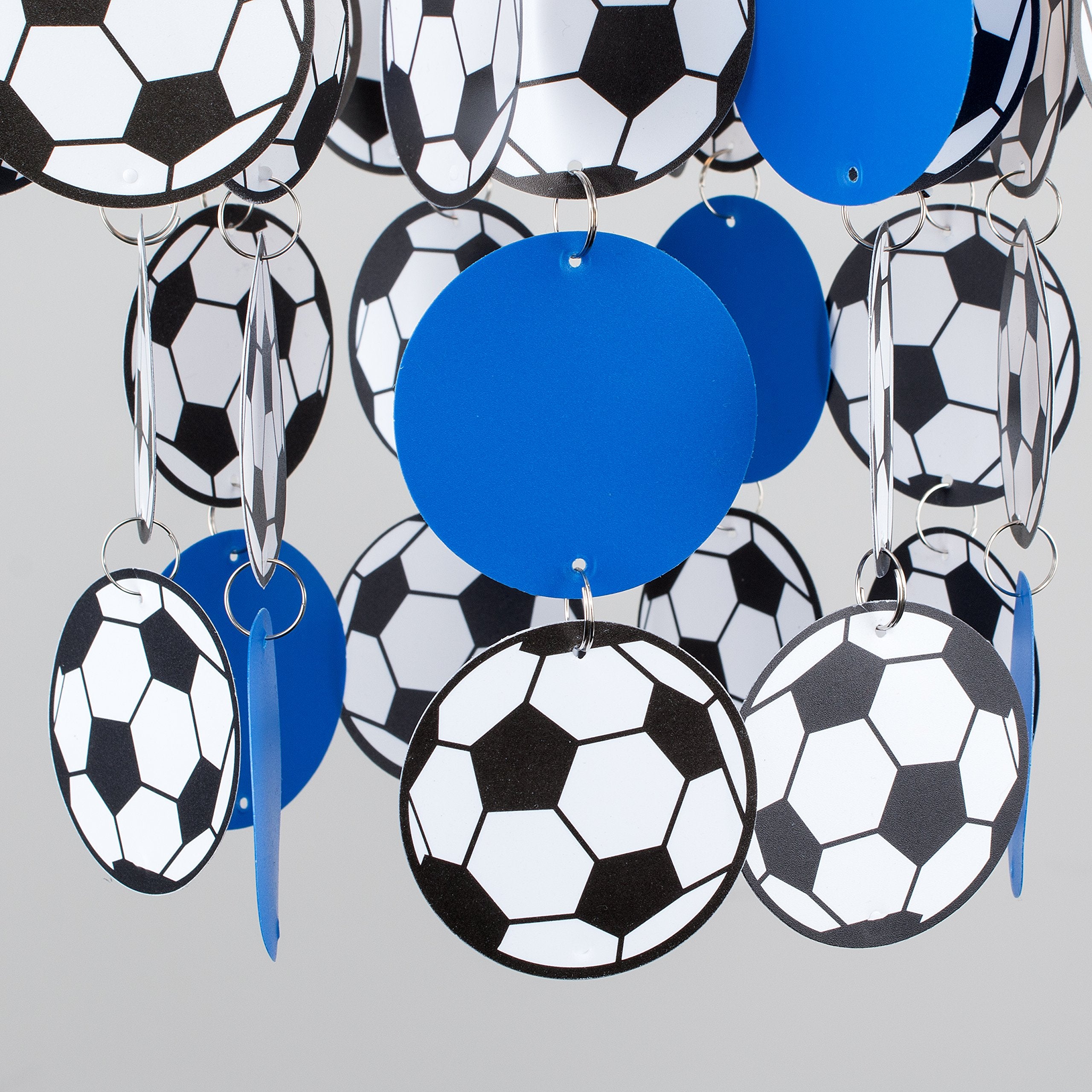 MiniSun - Boys Blue City Football Bedroom/Nursery Ceiling Pendant Light Shade