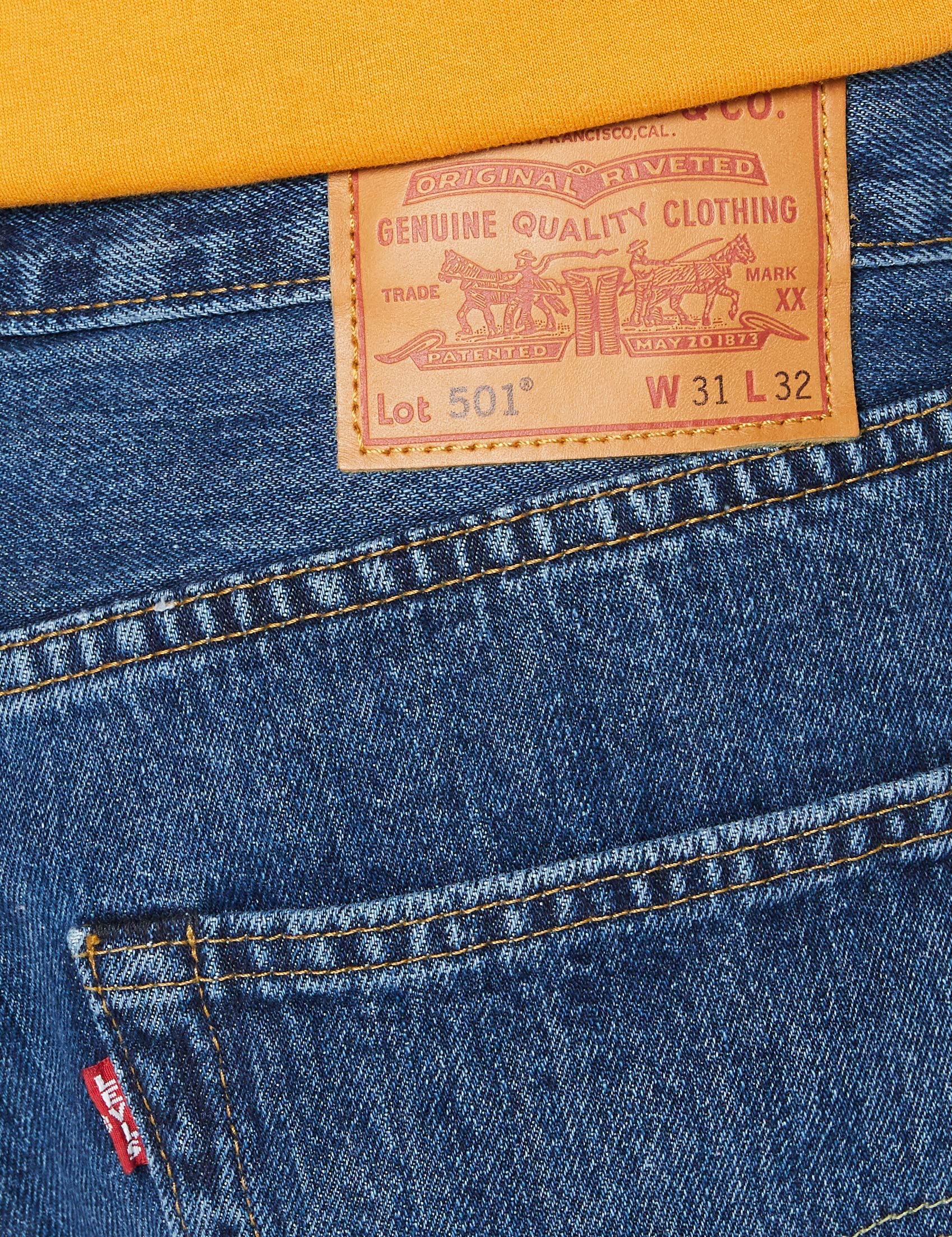 Levi's Men's 501 Original Fit Jeans, Stonewash, 32W / 32L