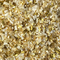 Gold Ivory Biodegradable Confetti Throwing Confetti Party Decorations Wedding (75g/1litre)