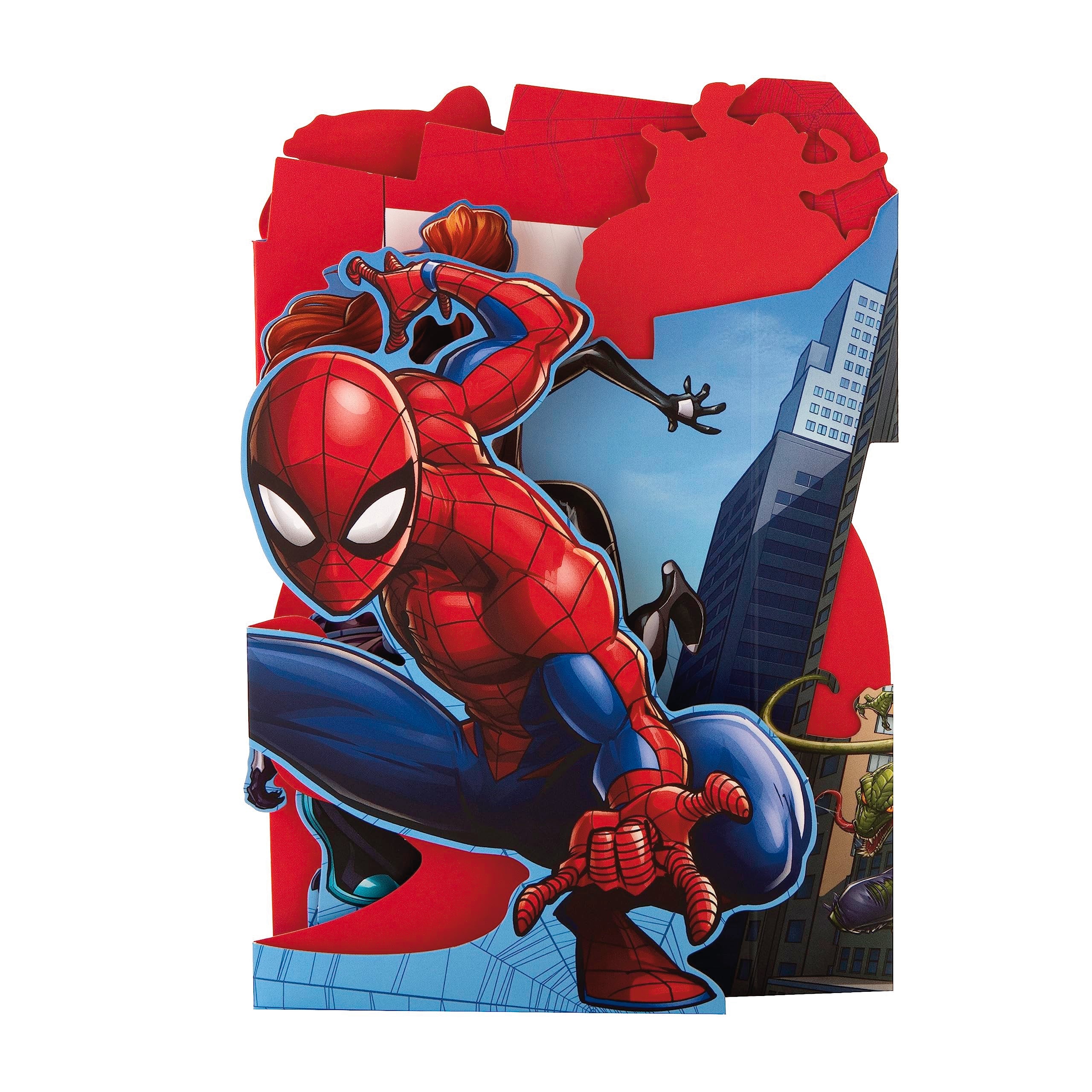 Hallmark Kids Birthday Card - 3D MARVEL Spider-Man Design